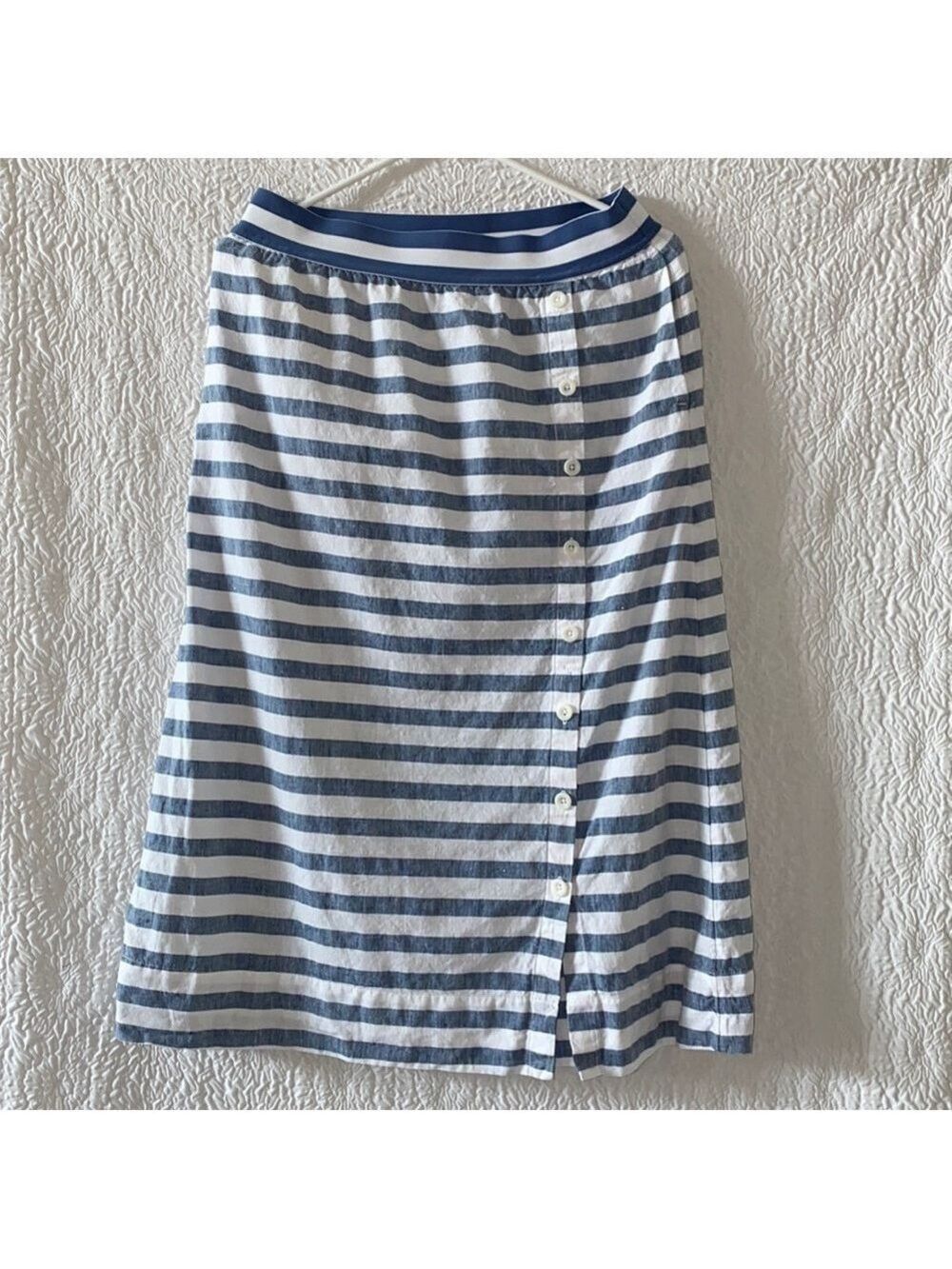 J. Jill Love Linen Striped Maxi Skirt - Picture 2 of 9